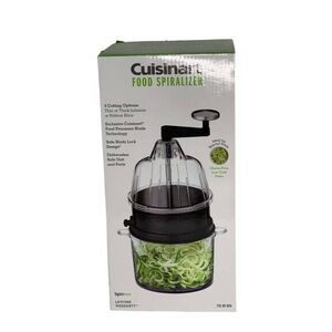 Cuisinart Food Spiralizer Slicer Safe Blade Lock Dishwasher Safe Kitchen Gadget